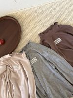【100-150】Tシャツ 長袖 韓国風 ハイネック ストレッチ 女の子 - 画像 (2)