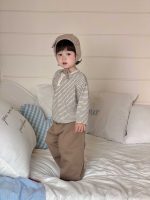 【73-110】Tシャツ ストライブ カジュアル 韓国風 男の子 - 画像 (5)