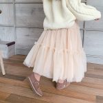 【90-160】スカート 女の子 ふんわり ガーリー チュール ミモレ丈 - 画像 (8)
