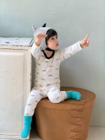 【73-110】二点セット パジャマ トップス ズボン プリント カジュアル 男の子