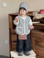 【73-110】ベスト Tシャツ ズボン チェック柄 プリント デニム 男の子 - 画像 (6)