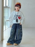 【100-150】Tシャツ ズボン プリント ゆったり デニム 合わせやすい 男の子 - 画像 (2)