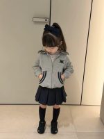 【80-130】アウターorスカート 女の子 韓国風 セーラーカラー カジュアル - 画像 (4)