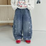 【90-160】パンツ 男の子 デニム 切り替え トレンド - 画像 (3)