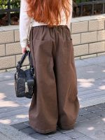 【90-150】ストレートパンツ 女の子 アメカジ風 コットン 合わせやすい - 画像 (23)