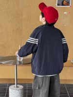 【90-160】アウター 男の子 刺繍 ファスナー スポーツ - 画像 (3)