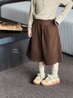 【100-170】パンツ 女の子 コーデュロイ レトロ ゆるさ - 画像 (4)