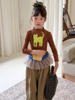 【100-150】Tシャツ 長袖 プリント 韓国風 シンプル 女の子 - 画像 (8)