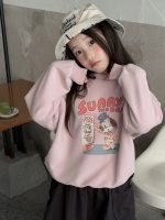 【100-170】トレーナー 女の子 プリント カートゥーン カジュアル - 画像 (4)