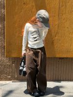 【90-150】ストレートパンツ 女の子 アメカジ風 コットン 合わせやすい - 画像 (21)