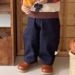 【73-120】長袖Tシャツorパンツ 男の子 配色切り替え ゆったり - 画像 (12)