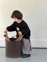 【73-110】パーカー ズボン ラウンドネック ストライブ 男の子