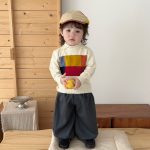 【73-120】セーターorパンツ 男の子 折り襟 カジュアル