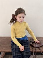 【90-160】長袖インナー 女の子 フリルハイネック 柔らか - 画像 (5)