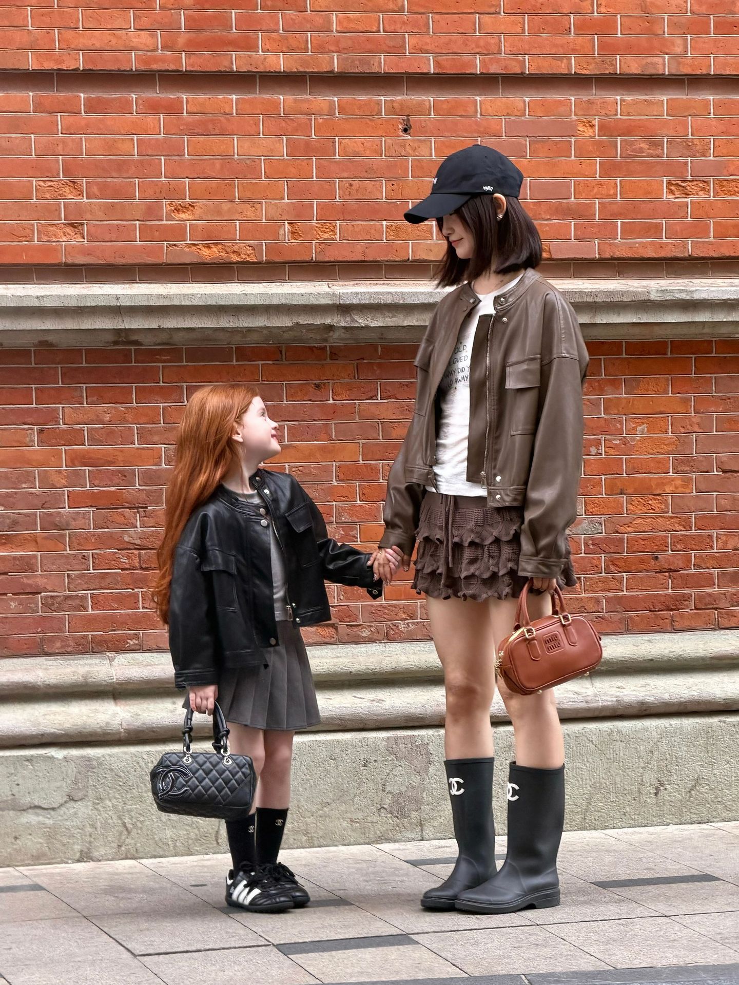 O1CN01T0b0lp2CwSlPVDSef_2211089158538-0-cib.jpg 【90-150+ママサイズ】ライダースジャケット リンクコーデ 女の子 カジュアル フェイクレザー - 画像 (1)