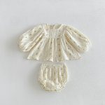 【66-100】セットアップ ベビー 花柄 おしゃれ - 画像 (6)