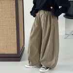 【90-160】パンツ 男の子 無地 ゆったり トレンド - 画像 (8)