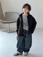 【100-150】アウター 無地 ハイネック ニット カジュアル 男の子 - 画像 (4)