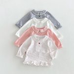 【80-130】トップス 女の子 折り襟 フリル スウィート - 画像 (5)