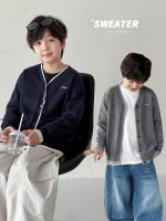【90-160】カーディガン ニット 長袖 刺繍 Ｖネック 男の子 - 画像 (2)
