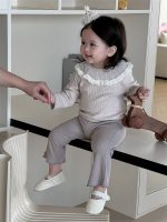 【73-110】トップス パンツ フリル 無地 長袖 シンプル 女の子 - 画像 (3)