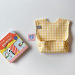 【GOODS】食事エプロン チェック柄 ノースリープ かわいい - 画像 (3)