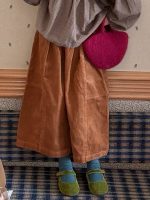 【100-150】シャツorパンツ 女の子 コーデュロイ ファッション - 画像 (8)