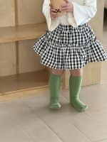 【73-100】パーカー スカート チェック柄 シンプル 女の子 - 画像 (8)