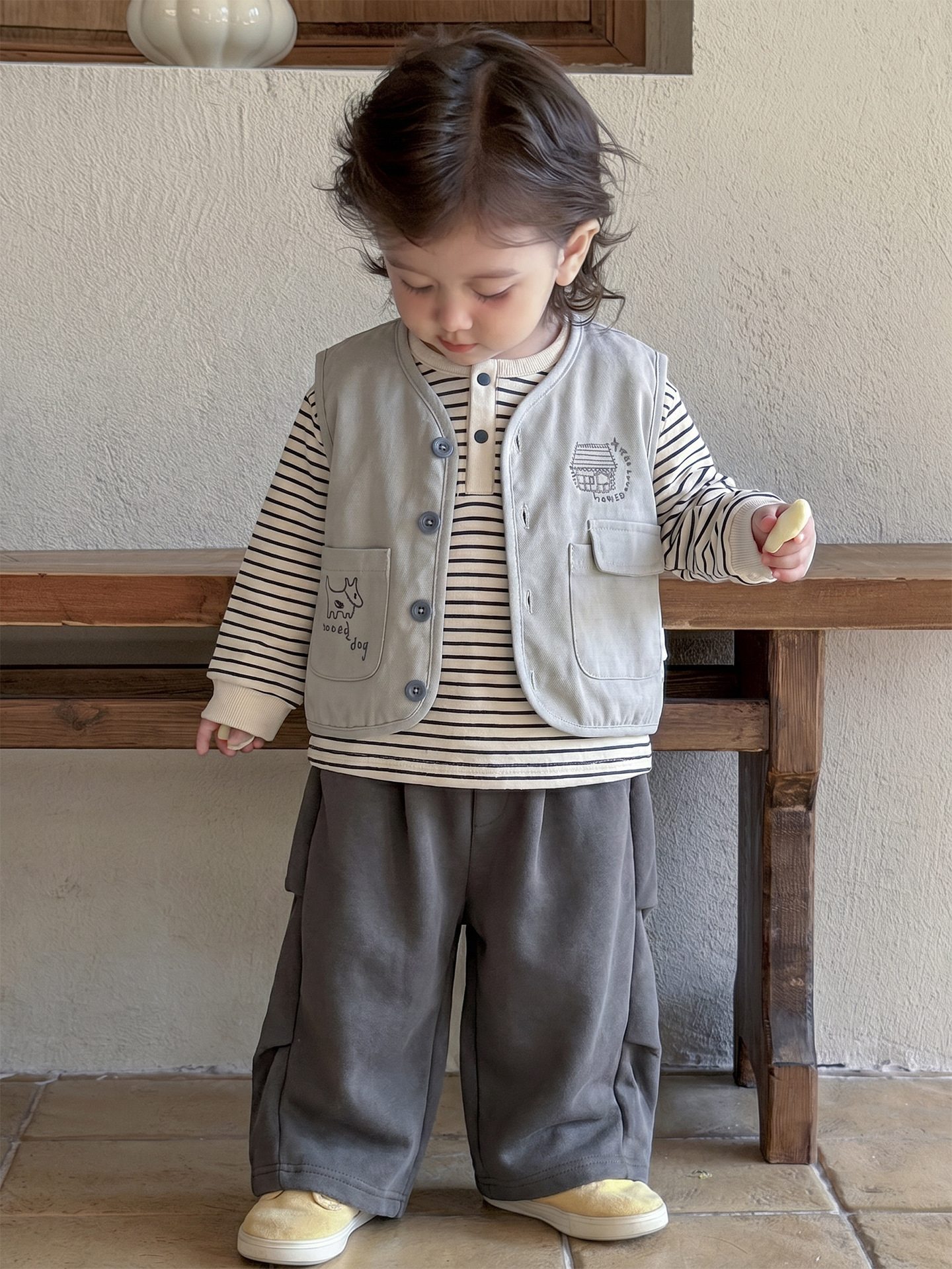 O1CN01UAdI8420SRPi9EWIg_2221019886848-0-cib.jpg 【73-130】ベストorセットアップ 男の子 ゆったり 着せやすい - 画像 (1)
