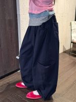 【100-160】パンツ 女の子 ゆるめ 無地 シンプル - 画像 (4)