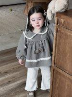 【73-100】トップス 折り襟 長袖 レース  女の子 - 画像 (3)
