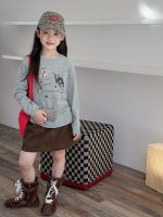 【100-170】長袖Tシャツ 女の子 プリント カートゥーン - 画像 (5)