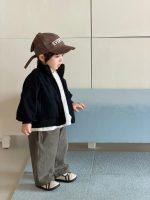 【73-110】アウター Tシャツ ズボン ファスナー プリント カジュアル 男の子 - 画像 (5)