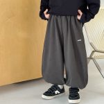 【90-160】ズボン スポーツ風 刺繍 ゆったり カジュアル 男の子 - 画像 (5)