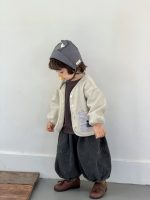 【73-110】アウター ポケット付き 長袖 ゆったり 合わせやすい 男の子 - 画像 (4)