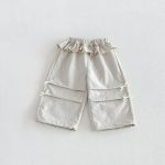 【80-130】パンツ 女の子 フリル リボン付き 無地 - 画像 (7)