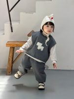 【73-110】二点セット ベスト+ズボン カジュアル 男の子 - 画像 (3)