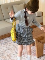 【100-150】Tシャツ 長袖 韓国風 ハイネック ストレッチ 女の子 - 画像 (4)