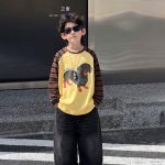 【90-160】ズボン デニム 無地 合わせやすい ゆったり 男の子 - 画像 (8)