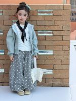 【100-150】トップスorパンツ 女の子 フード付き ドット柄 カジュアル - 画像 (5)