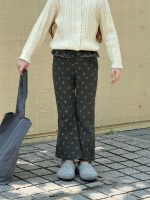 【90-150】フレアパンツ 女の子 おしゃれ ストレッチ カジュアル - 画像 (7)