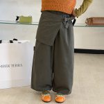 【100-170】パンツ 女の子 取り外し可能 付け裾 シンプル おしゃれ - 画像 (7)