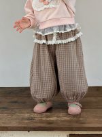【73-110】パーカー ズボン フリル チェック柄 長袖 女の子 - 画像 (8)