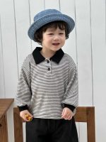 【73-110】パーカー 折り襟 ストライブ 長袖 男の子 - 画像 (7)