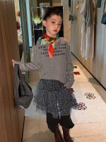【100-160】スカート&パンツ 女の子 トレンド 2点セット - 画像 (6)