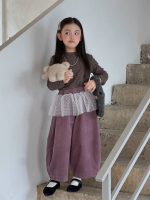 【100-160】インナーorパンツ 女の子 韓国風 花柄 チュール 切り替え - 画像 (8)