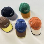 【GOODS】キャップ キッズ 配色 カジュアル おしゃれ 日よけ 男女兼用 レトロ風