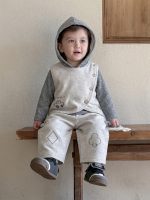 【73-130】ベストorセットアップ 男の子 フード付き 韓国風 - 画像 (4)