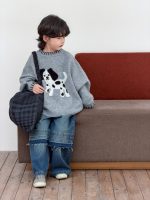 【100-150】セーター ラウンドネック 長袖 ゆったり カジュアル 男の子 - 画像 (3)