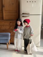 【90-140】長袖Tシャツ キッズ ボーダー柄 カジュアル 着せやすい - 画像 (4)